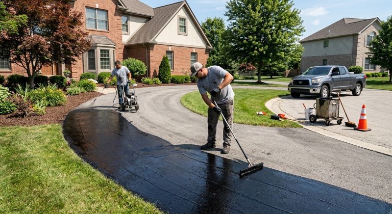 Hot Tar Driveway Sealing in Fort Myers, FL