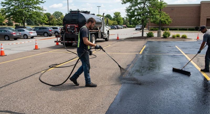 Parking Lot Sealcoating in Denver, CO