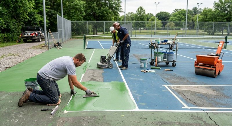 Sports Court Resurfacing in Columbus, OH